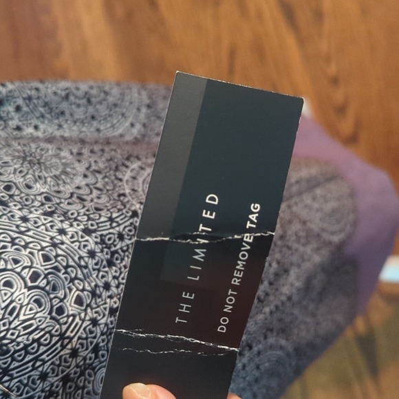 The Limited Dress Black Lilac Sheath Mini Square Neck Cap Sleeves NWT Sz 8 - Picture 6 of 10